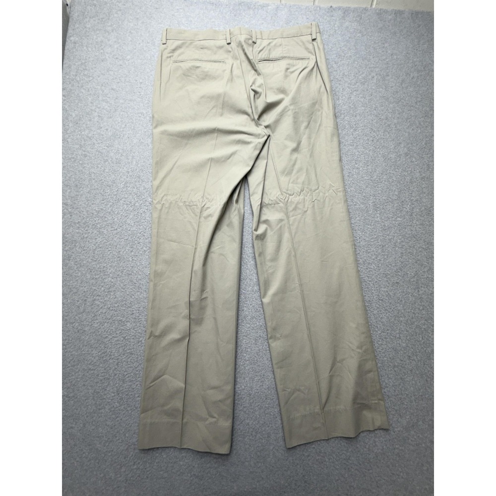 Club Monaco Pants Mens 34x32 Beige Chino Straight Leg Cotton Casual Business - Picture 8 of 9